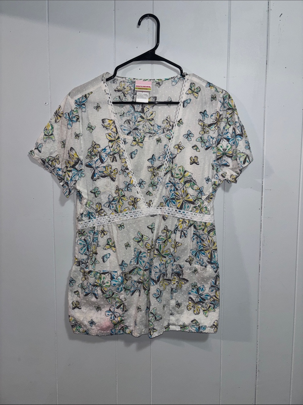 Butterfly Scrub Top